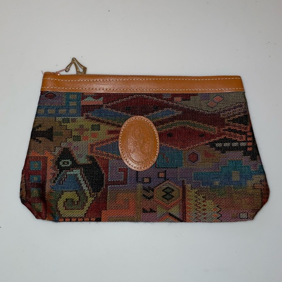 Brown patterned bag - Picture 1 of 3